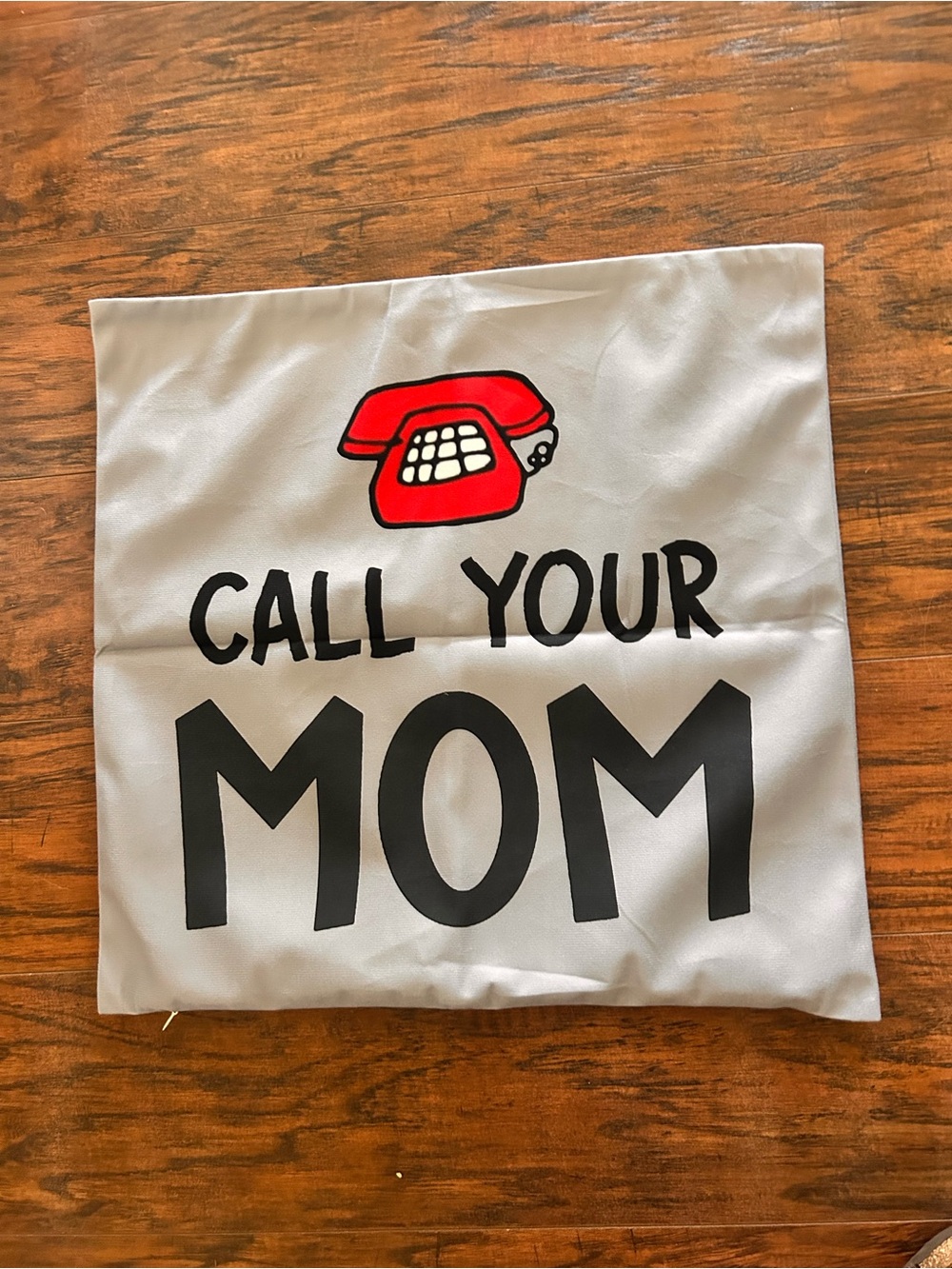 Fun dorm pillow case cover “Call Your Mom”  “get your ass to class” NWOT
